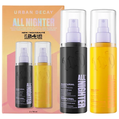 Urban Decay All Nighter Makeup Setting Spray Natural & Glow Duo