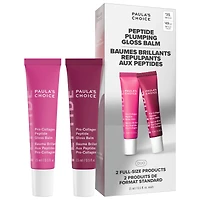 Paula's Choice Peptide Plumping Gloss Balm Duo Gift Set for Hydrated, Fuller Lips 0.5/15