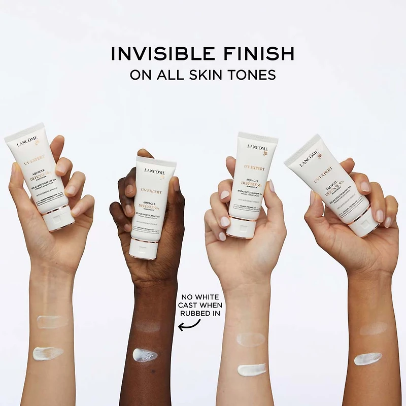 Duo base et hydratant FPS 50, écran solaire UV Expert Aquagel Defense