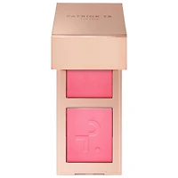 PATRICK TA Mini Major Headlines Double-Take Crème & Powder Blush Duo She's That Girl 0.088 oz crème and 0.088 oz powder/2.5 g crème and 2.5 g powder