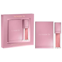 PATRICK TA Patrick's Glow and Gloss Set: Major Headlines Blush Duo Lip Makeup Gift Set Me