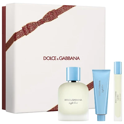 Dolce & Gabbana Light Blue Pour Homme Eau De Toillete Trio Gift Set 1/1