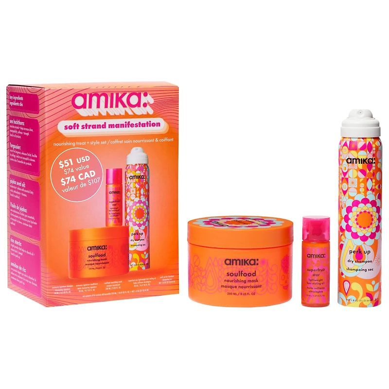 amika Soft Strand Manifestation Nourishing Treat + Style Set
