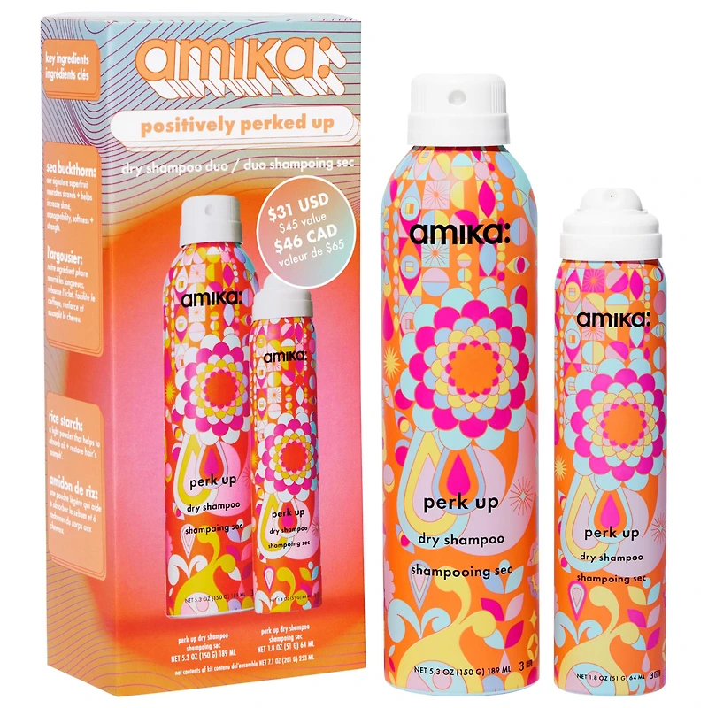 amika Positively Perked Up Dry Shampoo Set