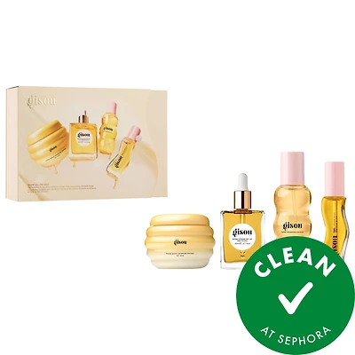 Gisou Glow All The Way Hair and Lip Gift Set