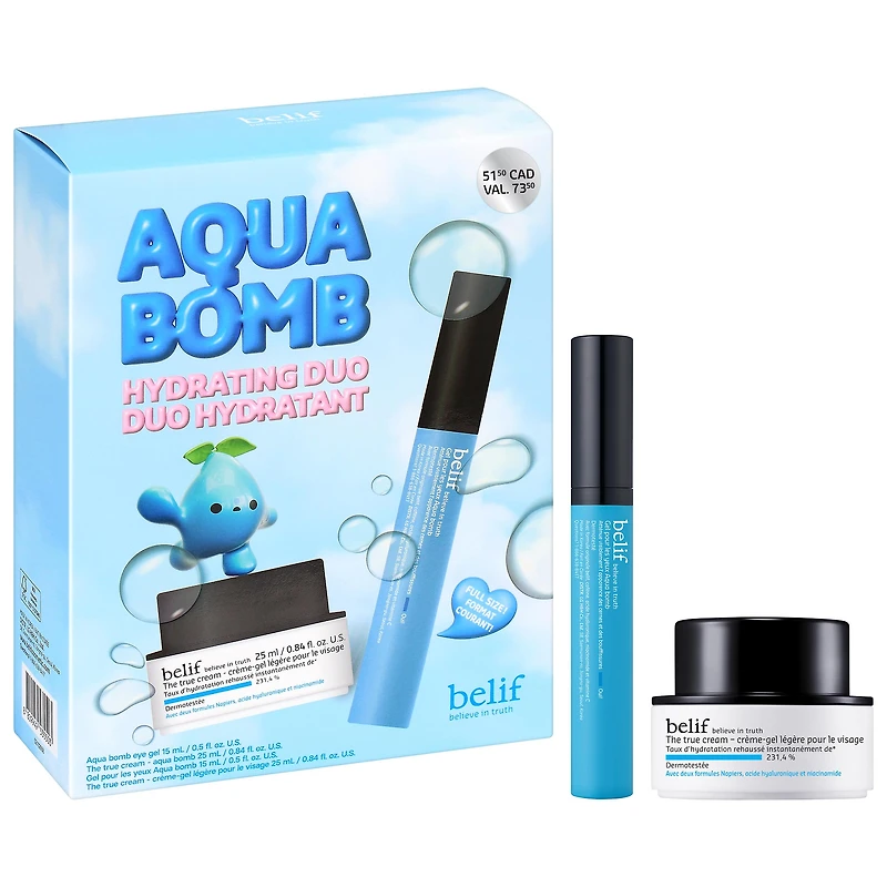belif Aqua Bomb Hydrating Eye Gel + Moisturizer Duo Set