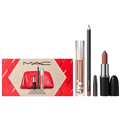 MAC Cosmetics Trending Tomorrow Lip Trio With M·A·Cximal Silky Matte Lipstick, Lip Pencil And Lipglass Gloss