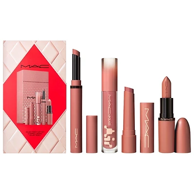 MAC Cosmetics Totally Teddy Lip Kit With The Iconic Teddy Nude Lipsticks
