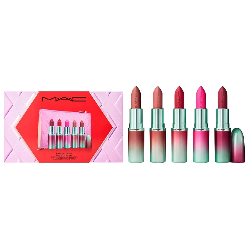MAC Cosmetics Less Is Bore Lip Kit With X5 Mac M·A·Cximal Silky Matte Lipsticks