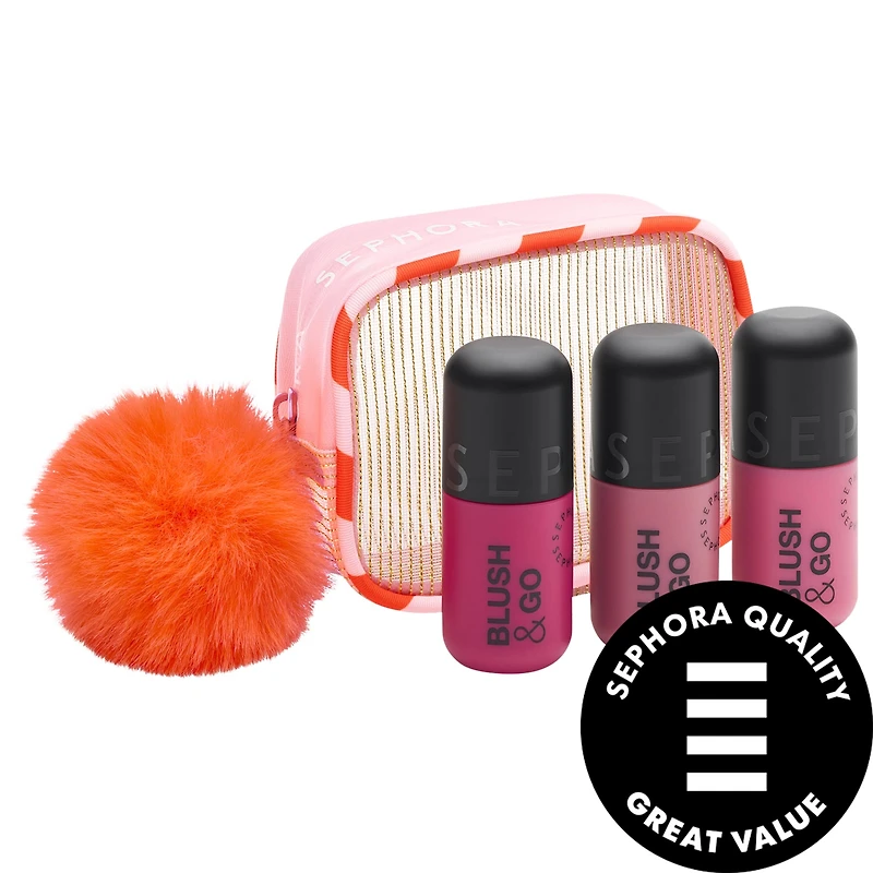 SEPHORA COLLECTION Blush & Go Trio Makeup Gift Set