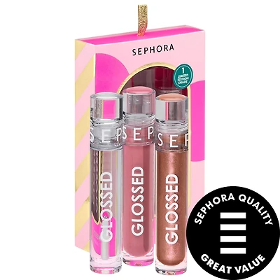 SEPHORA COLLECTION Glossed Lip Gloss Trio Gift Set 0.17 oz/5 ml