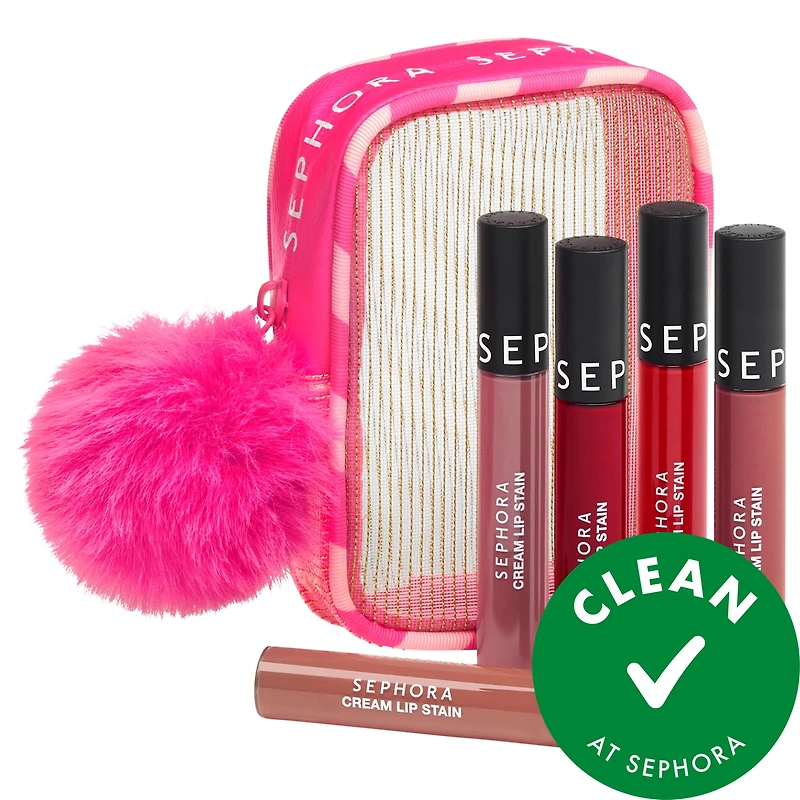 SEPHORA COLLECTION 5pc Cream Lip Stain Makeup Gift Set