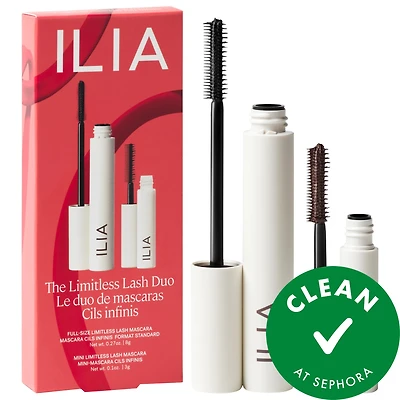 ILIA The Limitless Lash Duo - Black & Brown Mascara Gift Set 1.2 oz/33.9 g