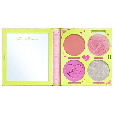 Too Faced Fairytale Crush Blush & Highlighter Palette Makeup Set 0.35 oz/9.9 g
