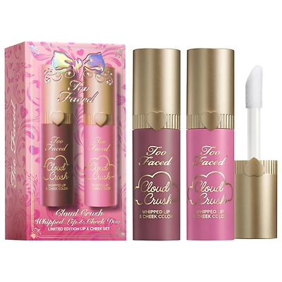 Too Faced Cloud Crush Whipped Lip & Cheek Duo Makeup Gift Set 0.3 oz/8.6 g
