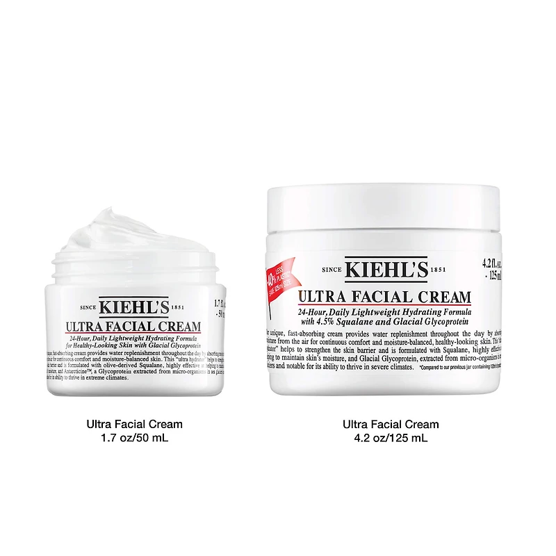 Crème hydratante avec squalane Ultra Facial rechargeable