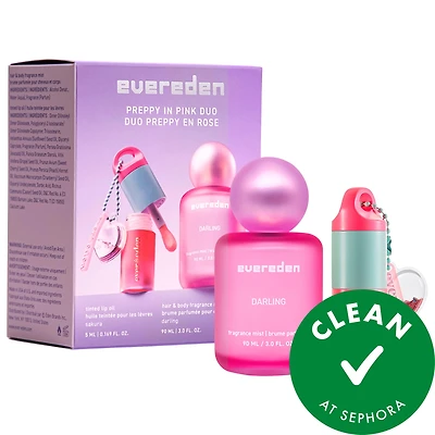 Evereden Preppy In Pink Lip + Fragrance Duo