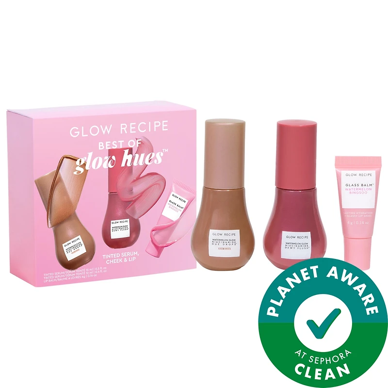 Glow Recipe Best of Glow Hues - Tinted Serum, Cheek & Lip Gift Set