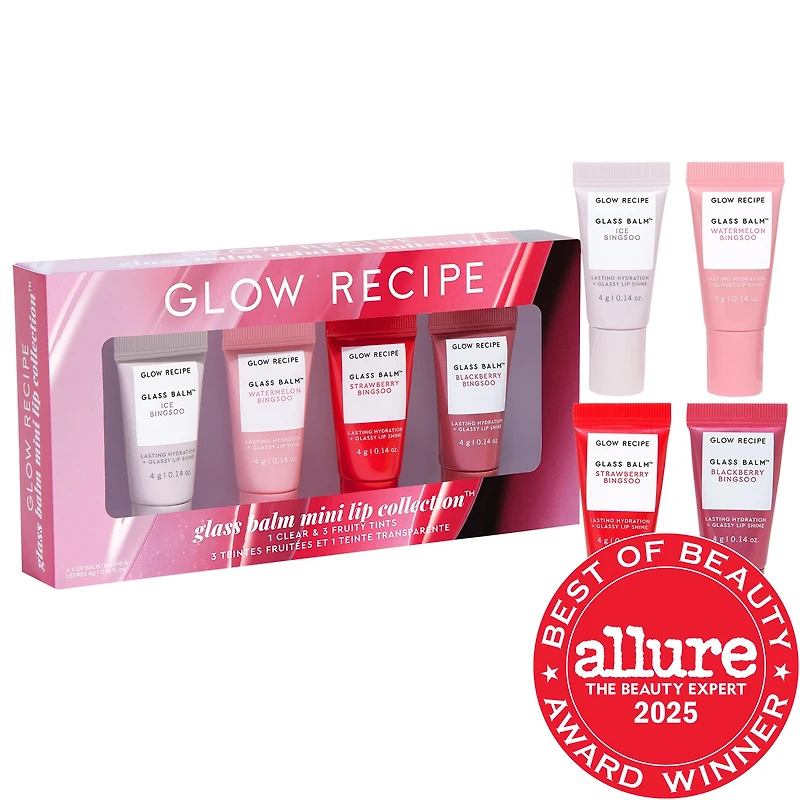 Glow Recipe Mini Glass Balm Lip Collection Gift Set