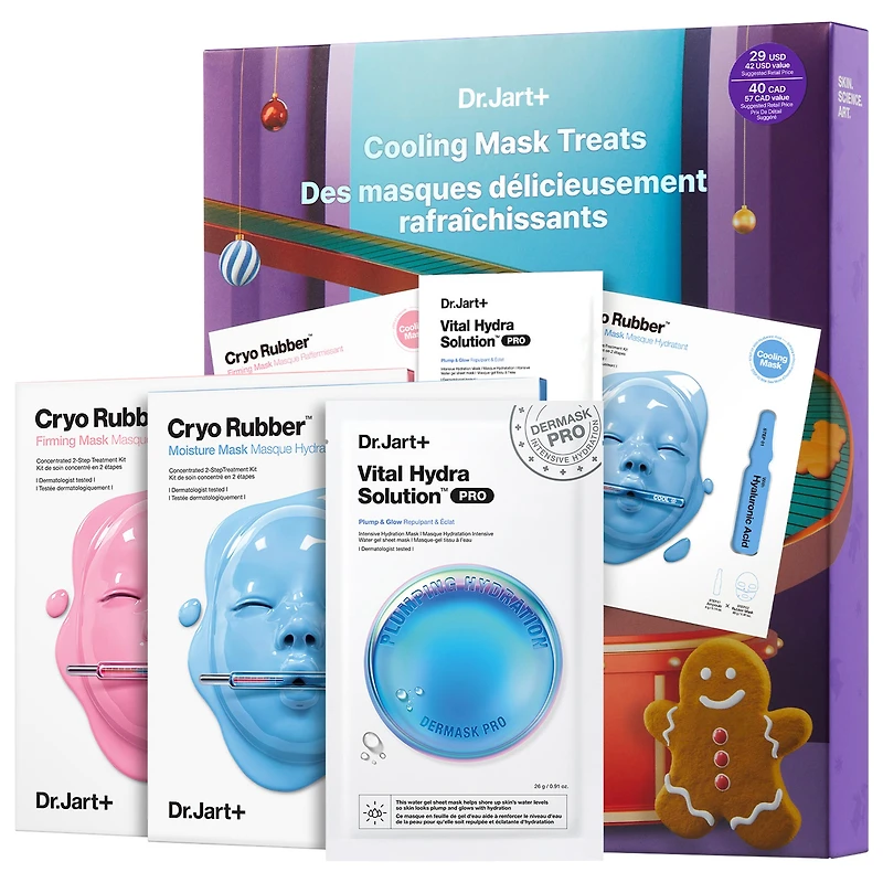 Dr. Jart+ Cooling Mask Treats Gift Set with Cryo Rubber™ Sheet Masks