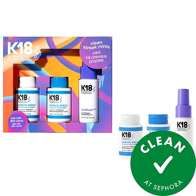 K18 Biomimetic Hairscience Clean Streak Minis Hair Gift Set
