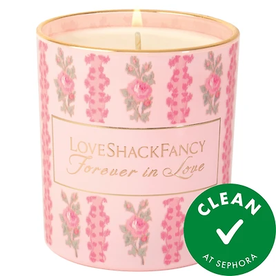 LoveShackFancy Forever in Love Candle with Green Pear & Gardenia 8 oz/226.8 g
