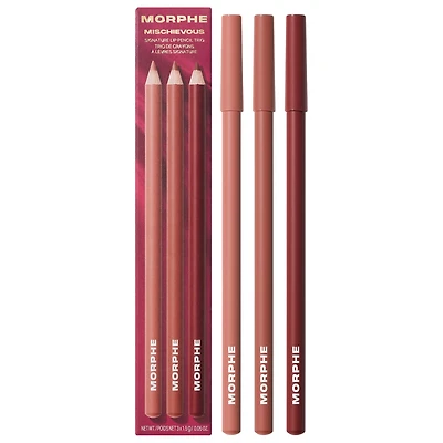 Morphe Mischievous Signature Lip Pencil Trio