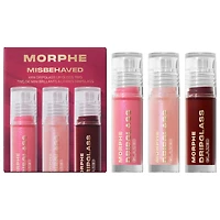 Morphe Misbehaved Mini Dripglass Lip Gloss Trio 0.09 oz/2.8 mL
