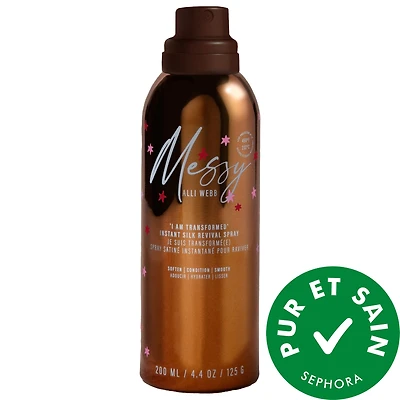 Messy by Alli Webb Vaporisateur pour cheveux satiné instantané pour raviver Je suis transformé(e) 4.4 fl oz/200 ml