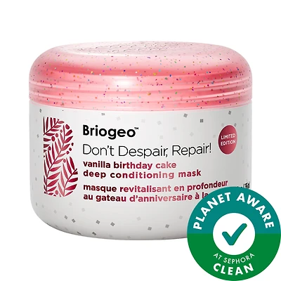 Briogeo Don't Despair, Repair! Deep Conditioning Hair Mask in Vanilla Birthday Cake Scent 8 fl oz/236 ml