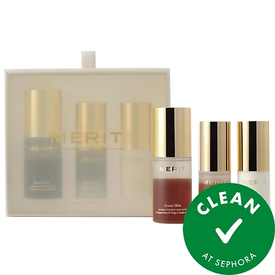 MERIT Mini Great Skin Skincare Essentials Gift Set
