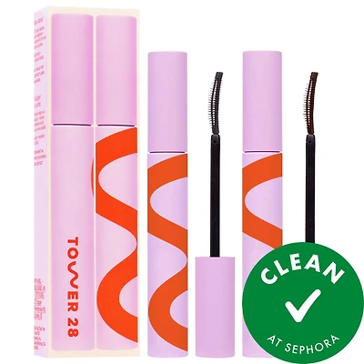 Tower 28 Beauty MakeWaves Mascara Duo 0.29 oz/8.50 mL
