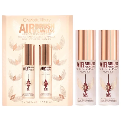 Charlotte Tilbury Mini Airbrush Flawless Setting Spray Duo Gift Set 1.1/34