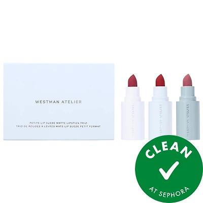 Westman Atelier Mini Lip Suede Hydrating Matte Lipstick Trio Gift Set 0.04 oz/1.2 g
