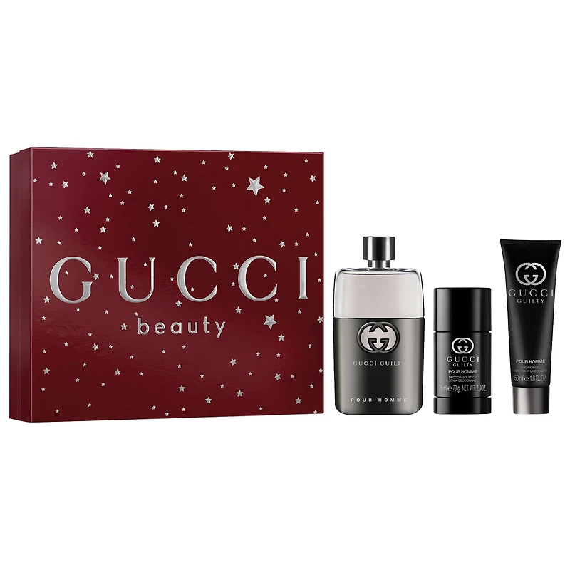 Gucci Guilty Pour Homme Eau de Toilette for Men Trio Gift Set