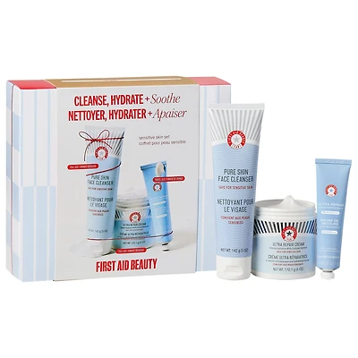 First Aid Beauty Cleanse, Hydrate + Soothe Holiday Gift Set