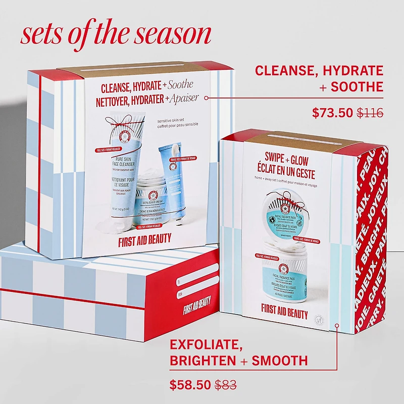 Disques exfoliants éclat du visage aux acides glycolique et lactique avec AHA