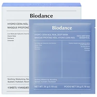 Biodance Hydro Cera-nol Real Deep Mask - 4 pack for Dryness Relief & Redness Soothing 4 Masks/1 pack