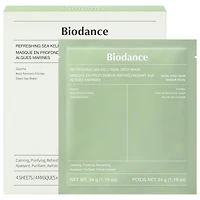 Biodance Refreshing Sea Kelp Real Deep Mask - 4 pack for Calming & Sebum Control 4 Masks/1 pack
