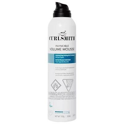 Curlsmith Invincible Moisturizing Gel to Mousse Styling Foam 6.8 oz/201 mL