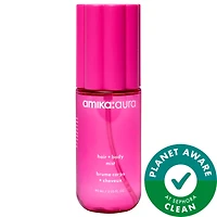 amika:aura Hair & Body Mist with Vanilla & Pink Grapefruit 3 oz/90 mL