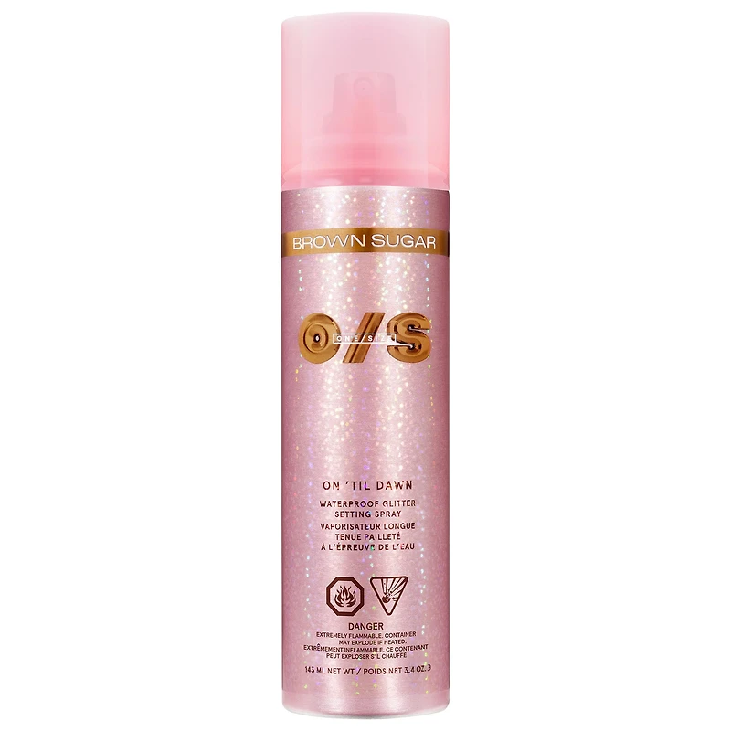 ONE/SIZE by Patrick Starrr On 'Til Dawn Waterproof Glitter Setting Spray Brown Sugar 3.4 oz/143 mL