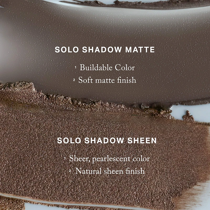Fard à paupières doux mat crème-poudre Solo Shadow
