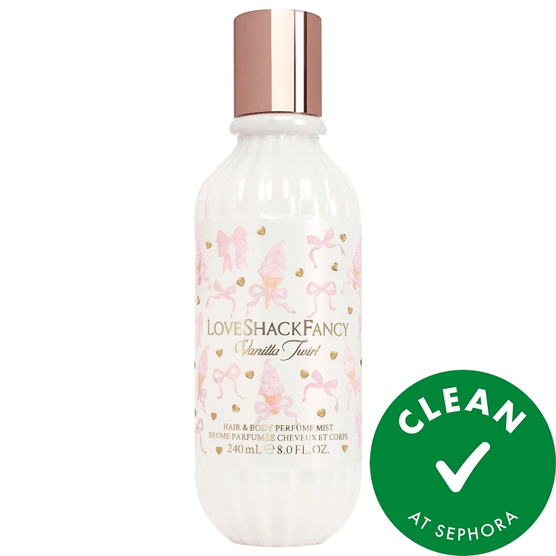 LoveShackFancy Vanilla Twirl Hair & Body Mist 8oz/240mL perfume mist