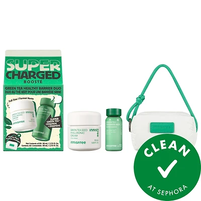 innisfree Green Tea Supercharged Set for Hydration & Skin Barrier Support