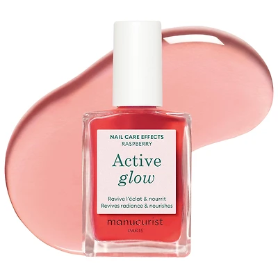 Manucurist Active Glow™ Raspberry Nourishing Treatment Nail Polish Raspberry 0.5 oz/15 mL