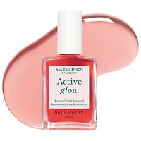Manucurist Active Glow™ Raspberry Nourishing Treatment Nail Polish Raspberry 0.5 oz/15 mL
