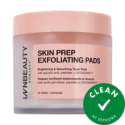 INNBEAUTY PROJECT Skin Prep Brightening & Exfoliating Pads with Glycolic Acid 45 pads/pack