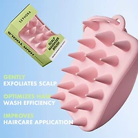 Appareil de massage en silicone pour cuir chevelu