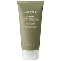 Hanyul Artemisia Soothing 2-in-1 Mask to Foam Cleanser with Niacinamide + BHA 4.05 oz/120 mL